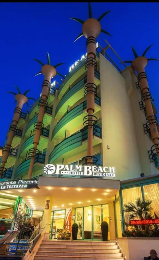 Hotel Palm Beach B&B Sea View Римини Экстерьер фото
