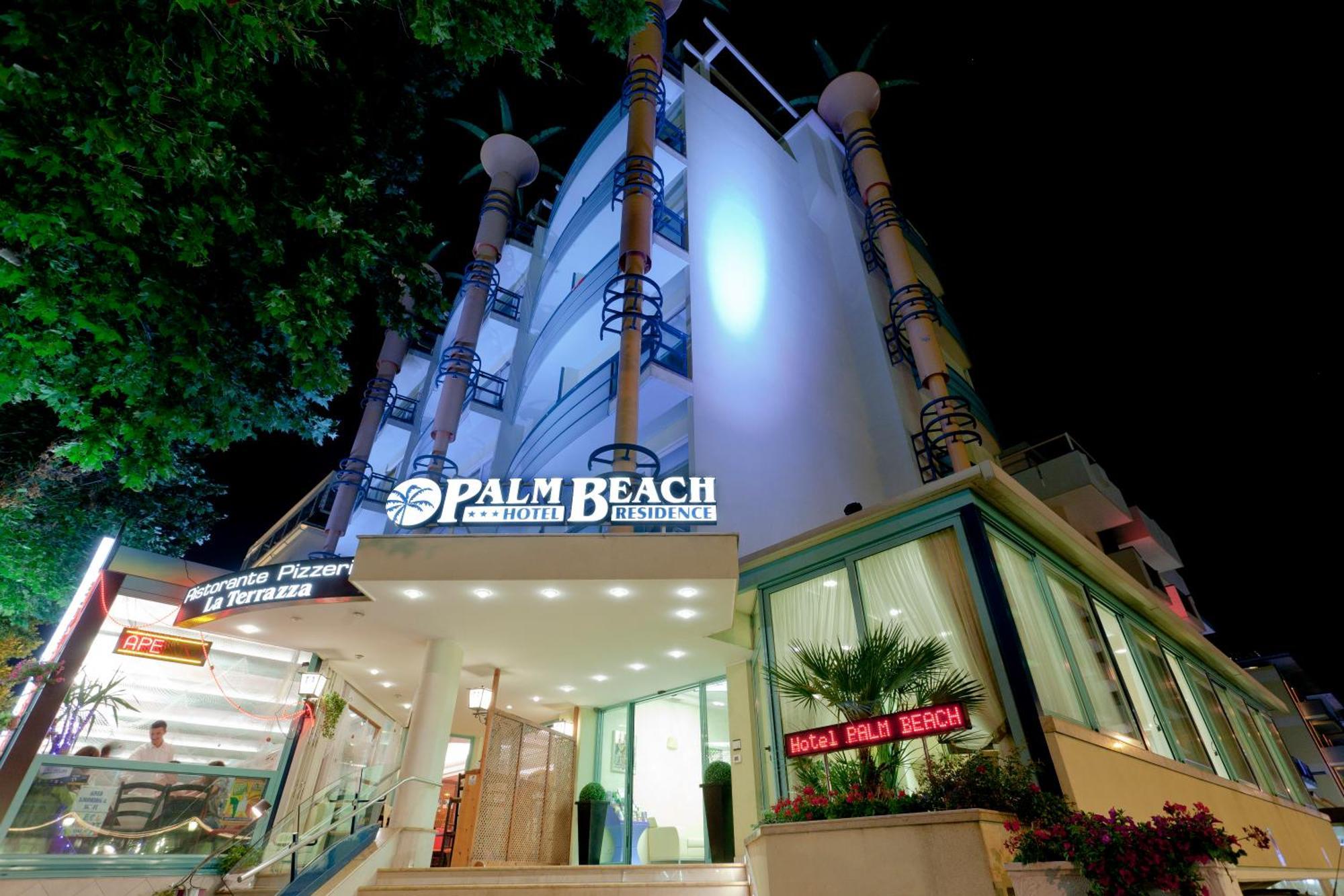 Hotel Palm Beach B&B Sea View Римини Экстерьер фото