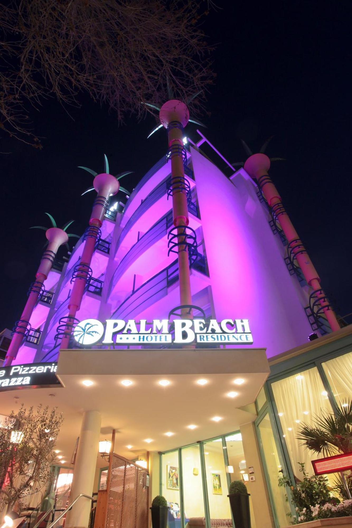 Hotel Palm Beach B&B Sea View Римини Экстерьер фото