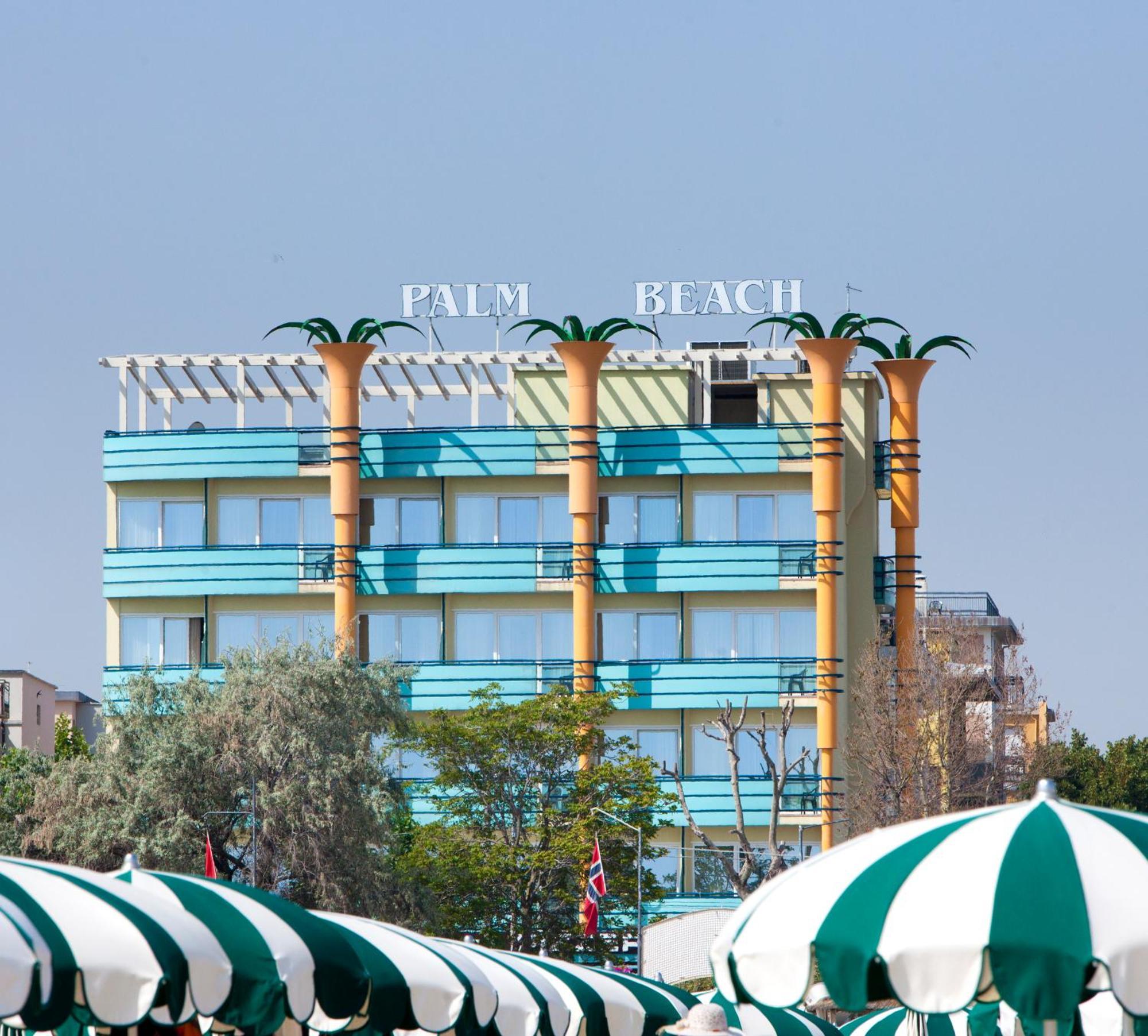Hotel Palm Beach B&B Sea View Римини Экстерьер фото